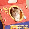 Enclosed Cat Bed Pet Enclosed Nest Bed Modern Pet Nest Cave For Cats Dogs Kittens Puppies Indoor Home Bedroom Living Room Winter