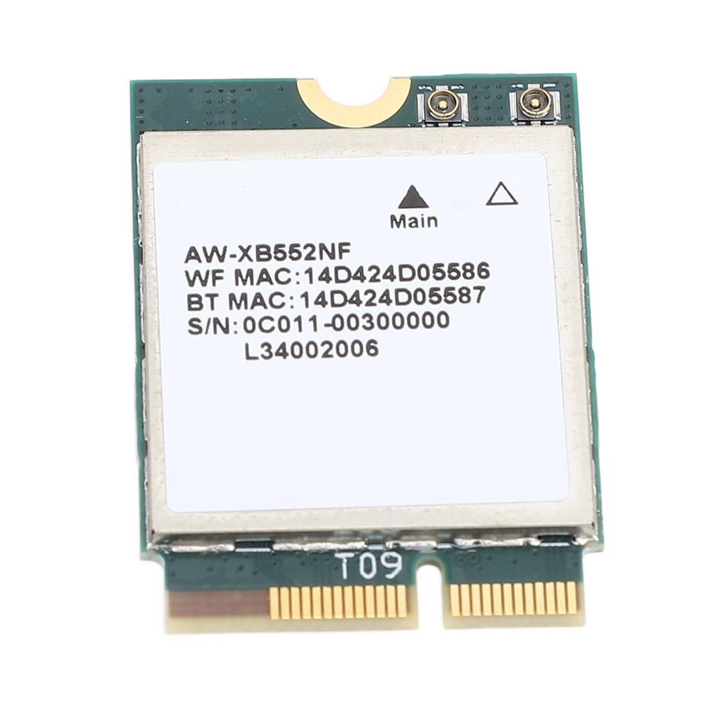 MT7902 Wireless Network Card Module 2400Mbps 2.4GHz 5GHz 6GHz Tri Band Bluetooth 5.2 M.2 Network Adapter for Laptop PC