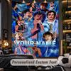 Personalized Wall Tapestry,Benson Boone Custom Printed Name, Fabric Wall Art For Indoor Room Backdrop