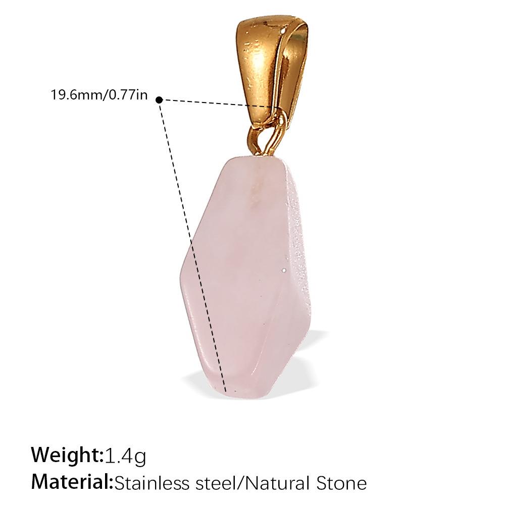 European and American creative colorful and diverse DIY pendant stainless steel plated 18K gold versatile pendant collection