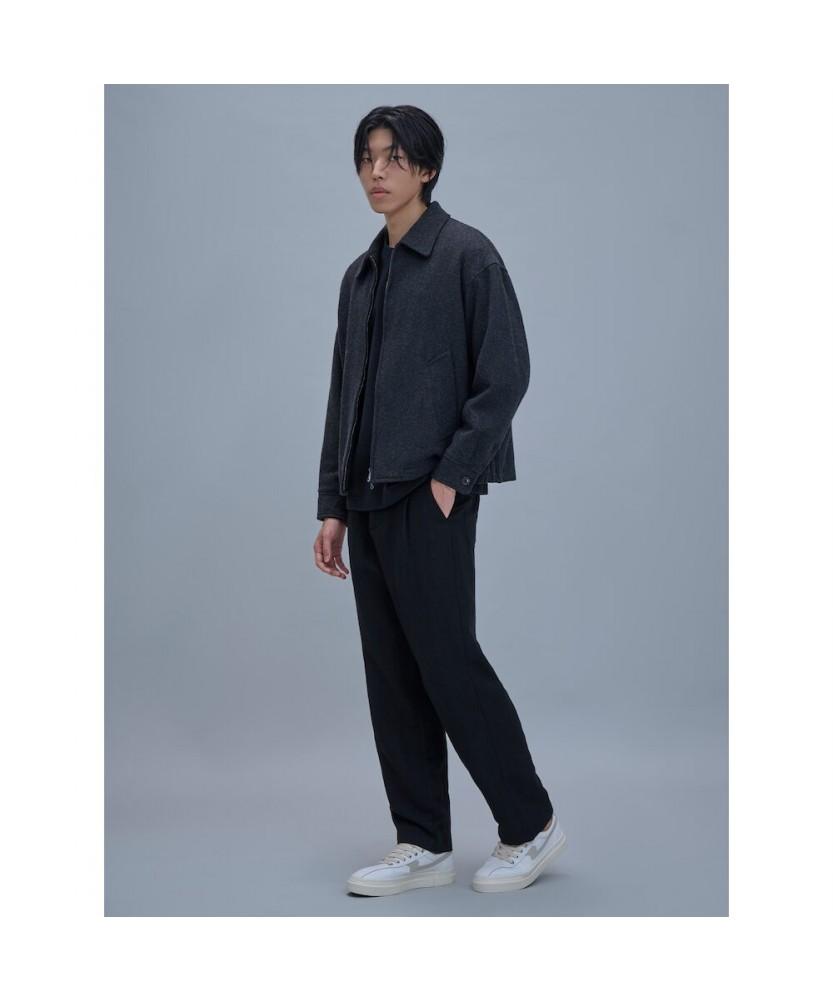 Shift.G Wool Blended Overfit Blouson Ash