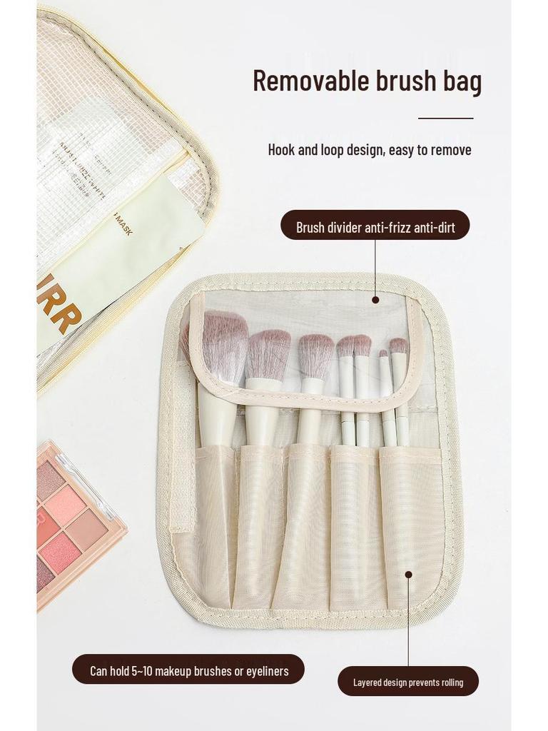 Luxurious Travel Cosmetic Bag with Large Capacity and Portable Design