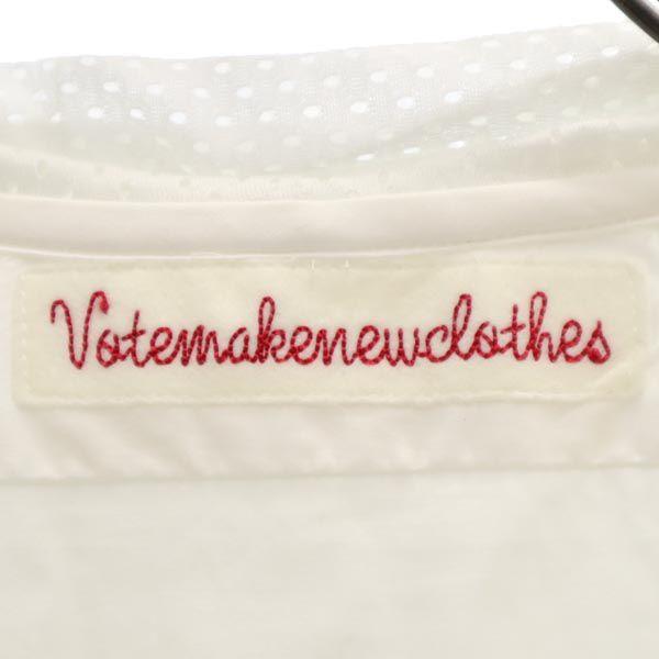 VOTE MAKE NEW CLOTHES Long Sleeve Mesh Hood Long Shirt S White Men's Used