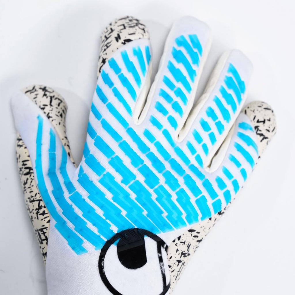 Uhlsport Cybertech Super Half Negative Fotbalové brankářské rukavice 01 Grip+ (1011375 10)