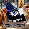Custom Name Personalized Football Club F.C Print Blankets, Home Decor, Bedroom, Sofa, Camping, Couch, Gifts for Birthday Christmas