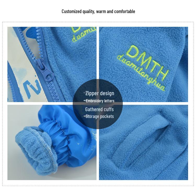 Chłopięca kurtka wiatrówka trzy w jednym na rok 2025: Wiosenno-jesienna kurtka codzienna z zimową podszewką z polaru dla dzieci