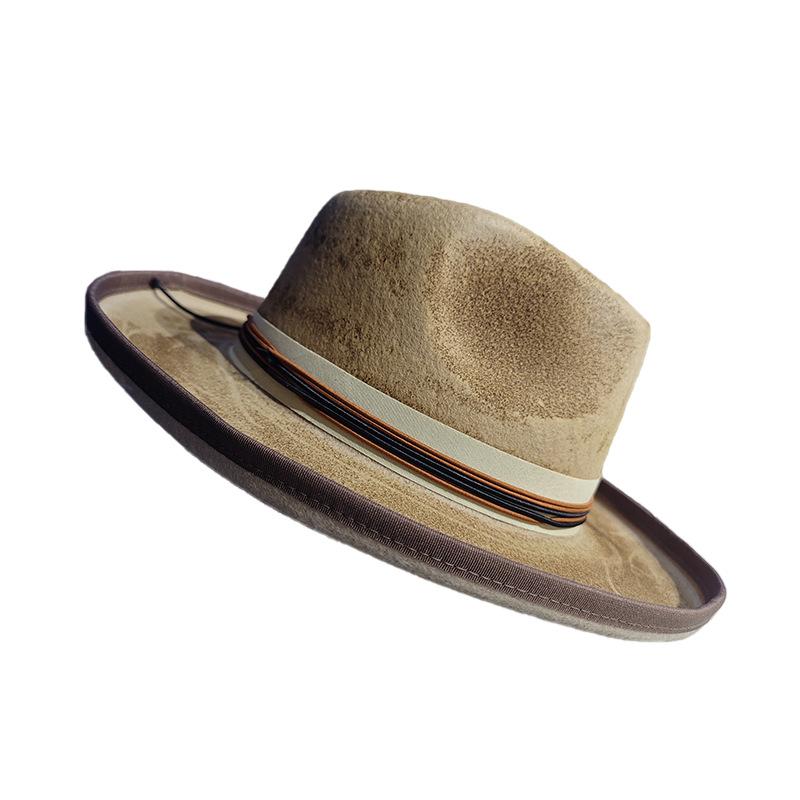 Jazz Top Hat Autumn And Winter European And American Style Pure Wool Top Hat Felt Hat