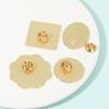 Funny Outdoor Sunrise Design Enamel Brooches Forest, River, Grassland, Ocean Sunshine Pattern Golden Pins