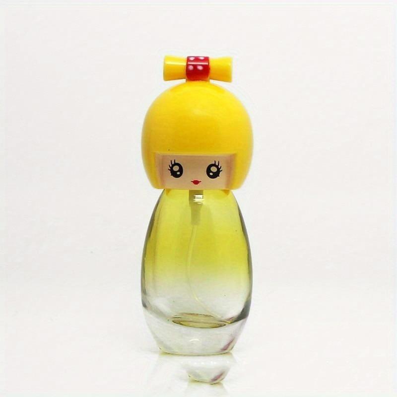 20ML Cute Japanese Kimono Doll Shaped Perfume Glass Spray Bottle Refillable Atomizer Women Travel Perfume Bottle Colorful.