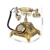Retro Landline Telephone with Dial, Cable Retro Telephone Vintage Telephone Decorative Home Office Telephone Antique Phone