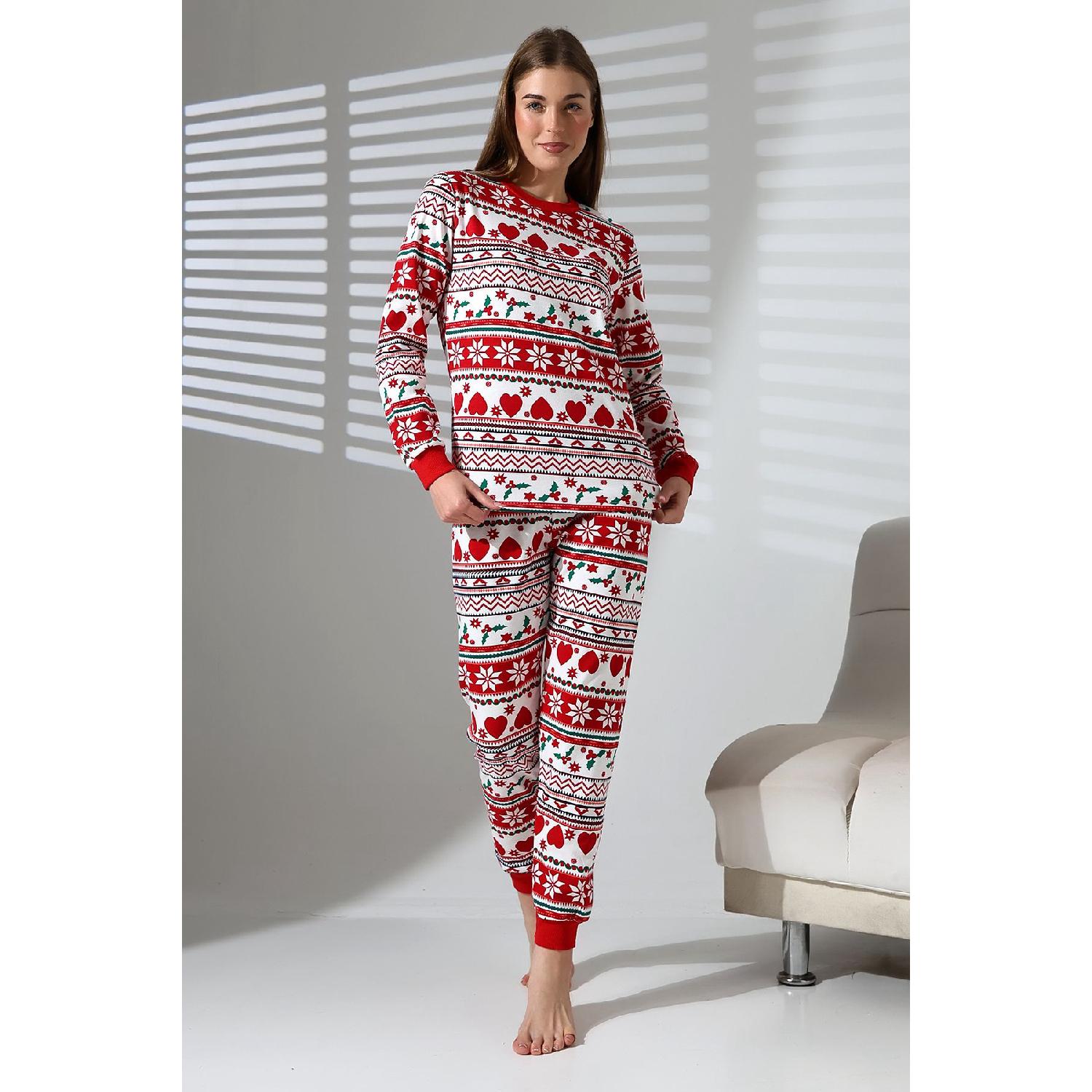 

Red Heart New Year Christmas Women s Pajama Set Vg072 S чистый