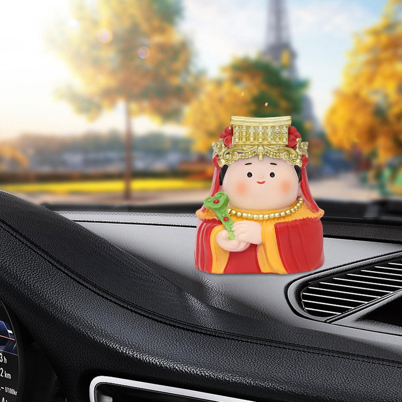 

Мультяшная китайская бессмертная статуэтка из смолы, украшение для приборной панели автомобиля, высота 6 см, для гостиной