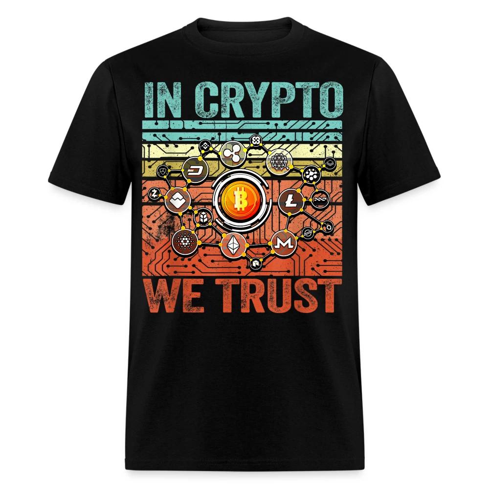 В Крипто мы Верим футболка Смешная футболка с Биткоином ETH LTC XMR BTC Крипто Футболка S-6XL L