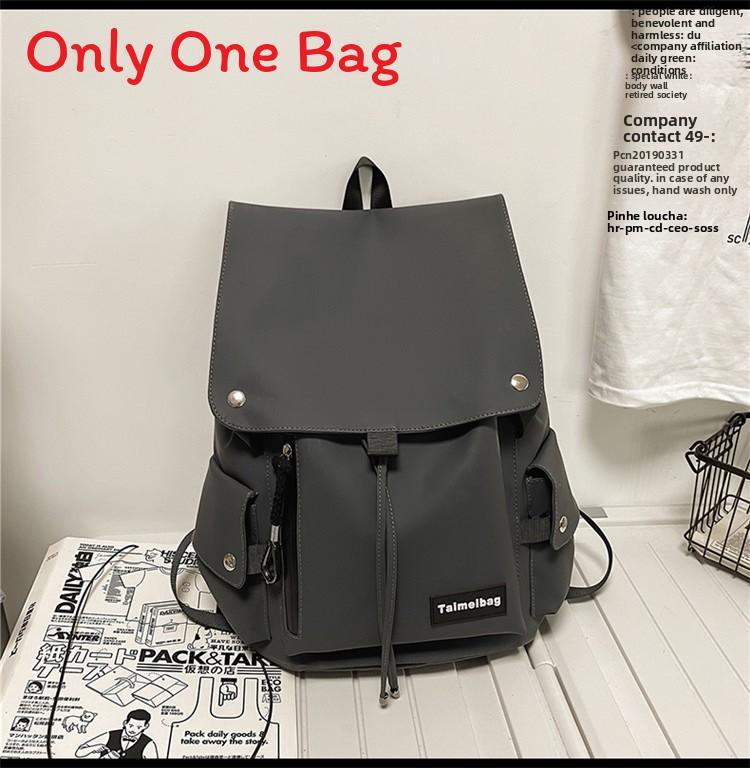 Minimalist Oxford Cloth Backpack For Travel With Feature For Unisex Casual Use