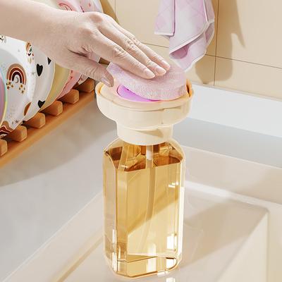 Universeller Seifenspender für die Küchenspüle – Dosiert Spülmittel und Handseife per Knopfdruck. Einfache Installation für den Hausgebrauch.