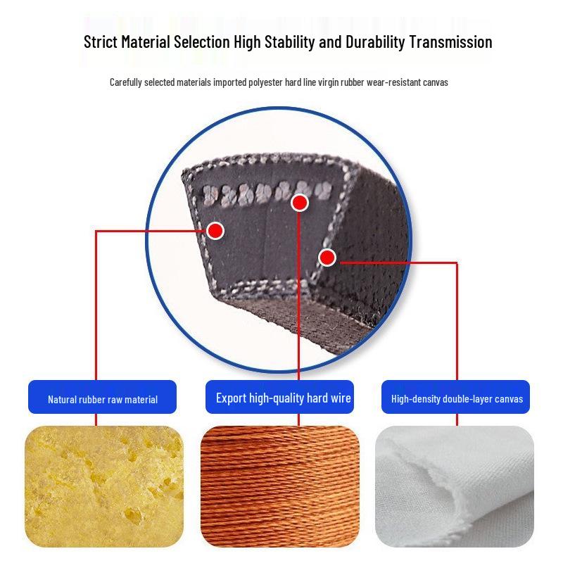 V-Belt Rubber V-Type Industrial Transmission Belt Set: A-Type Li Compatible A1000-1500