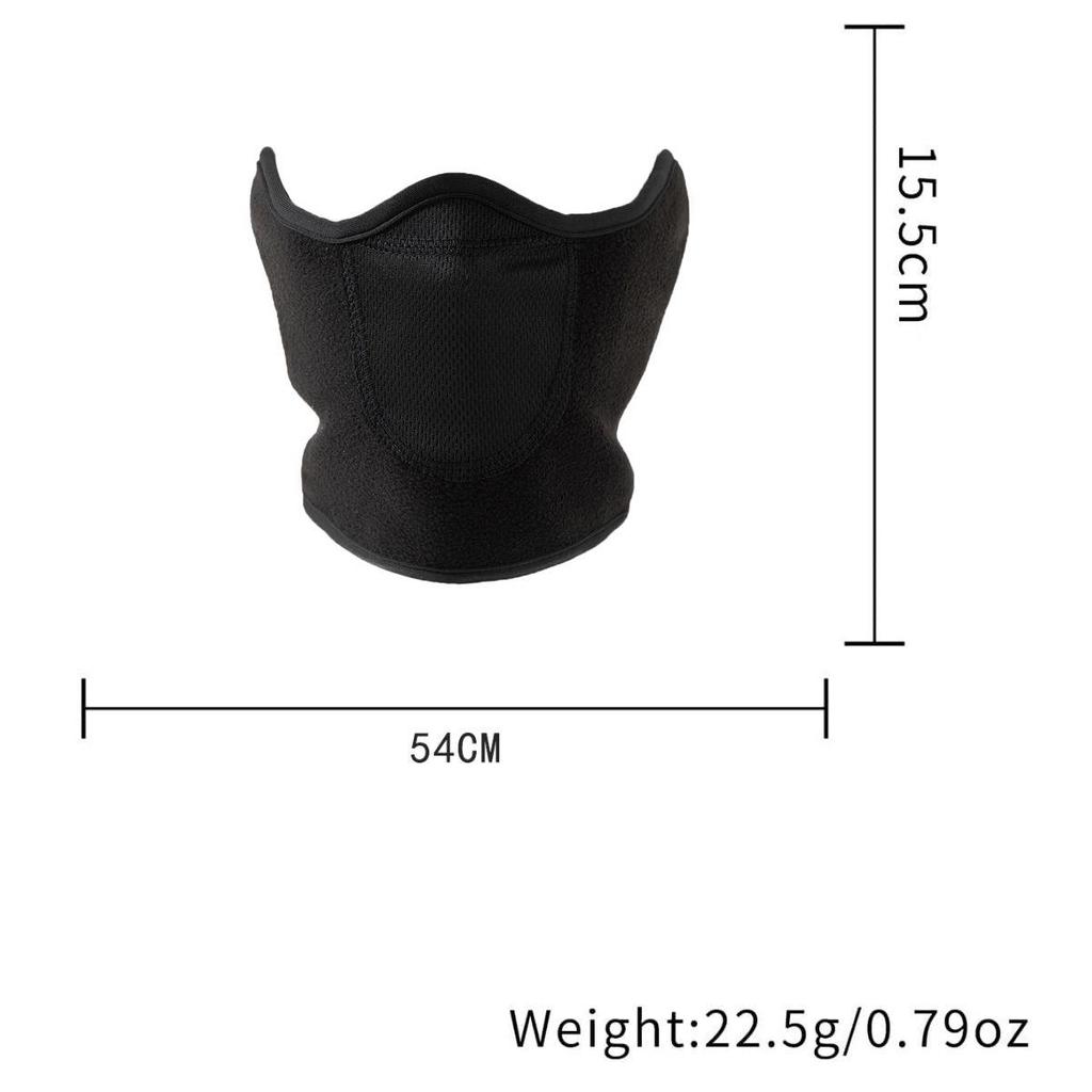Warm Fleece Neck Gaiter - Winter Cycling/Skiing Mask with Ear Protection