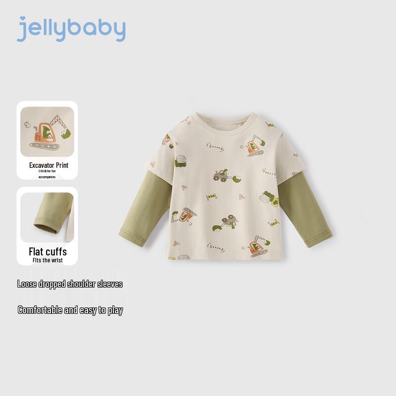 JELLYBABY Boys' Outdoor Cartoon Car Long Sleeve T-Shirt