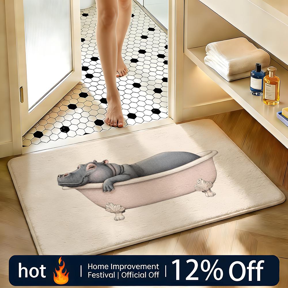 Soft Absorbent Non-Slip Rug Wild Bath Floor Mat Home Decor Doormat Bedroom Floor Mat Shower Carpet