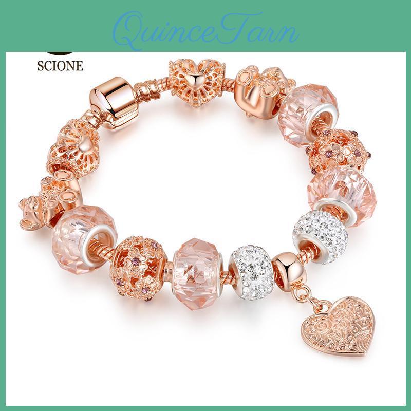 Fashion Moon Diy Womens Luxy Zinc Alloy Big Hole Beaded Bracelet Bracelet Chain