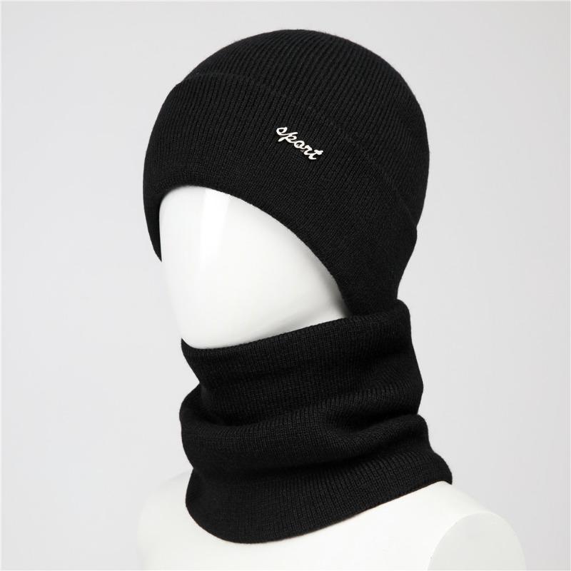 

Hat Men s winter knitted hat Cold hat Cold-proof cashmere wool hat Thickened warm autumn and winter hat (single hat)