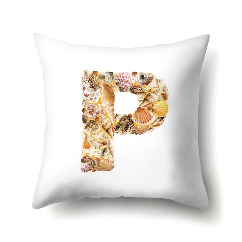 Polyester Pillowcase Automobile Decoration Home 26 English Letter Printed Pillowcase