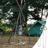 Tragbare Campingausrüstung und -ausstattung Abnehmbares Outdoor-Grillstativ Hängeständer Lagerfeuer-Kochzubehör-Set