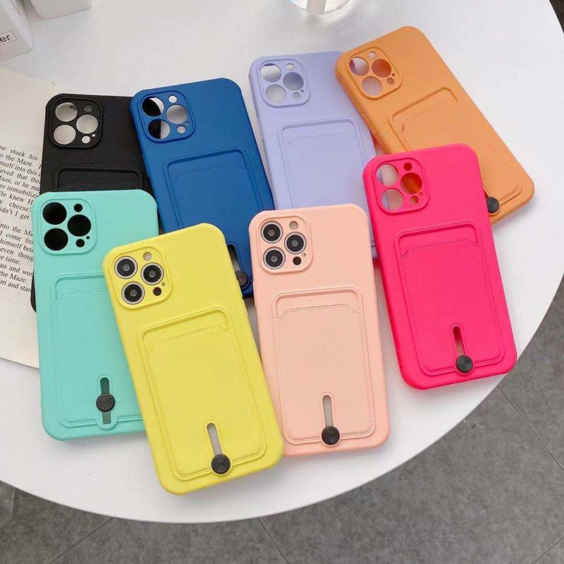 Phone Case For iPhone 17 Pro Max 16E 16 15 14 13 12 Mini 11 Pro Max Fashion Wallet Card Holder Soft TPU Phone Case Cover
