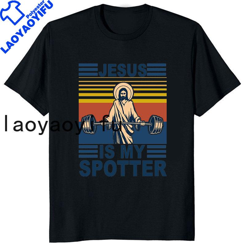 Retro Vintage Jesus Christ Gym T Shirts Unisex Pure Christian Faith Tee Top Short Sleeved Funny Printed Graphic Tshirt Gift