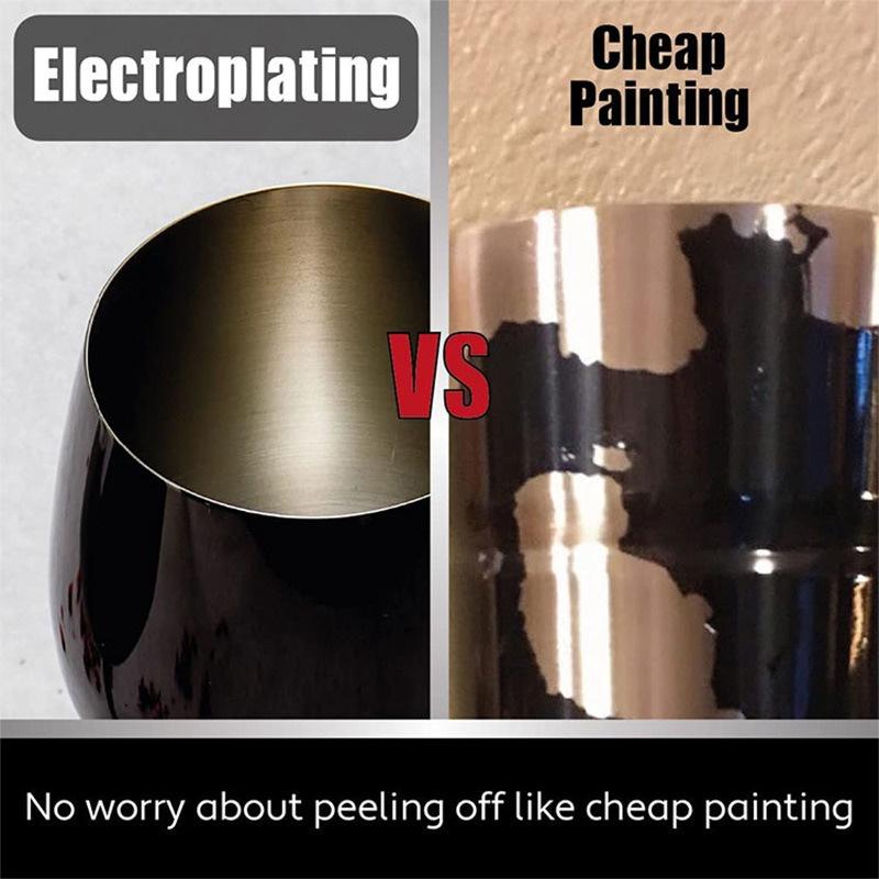 500ML Stainless Steel Red Wine Cocktail Glass Unbreakable Metal Tall Champagne Glass KTV Bar Goblet European Style Wine Glass