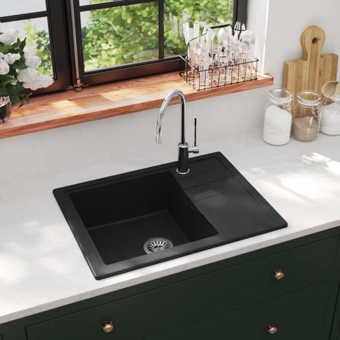 VidaXL Evier de Cuisine avec Trou de Trop-plein Ovale Evier Encastré Extra-profond Décoration de Cuisine Intérieur Maison 147101