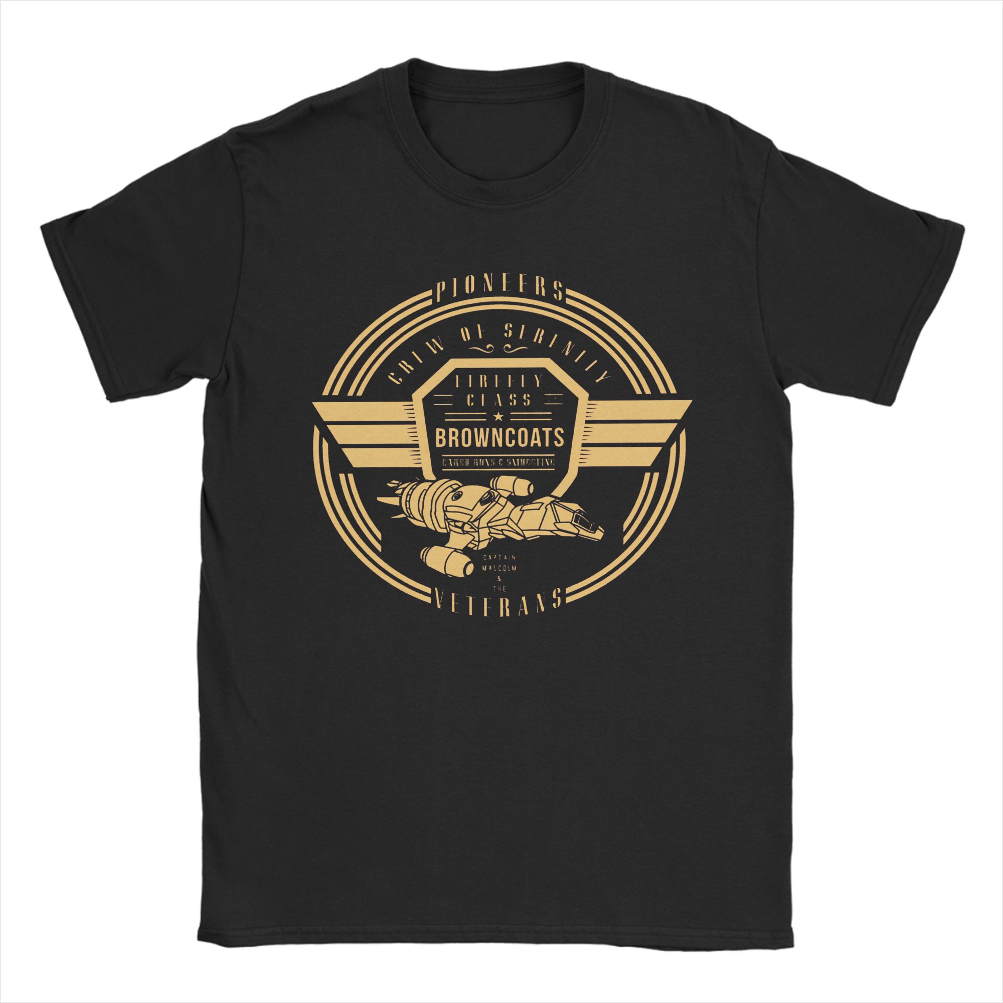 

Crew of Firefly Serenity T Shirt Man Street Style T-Shirts Summer O Neck Harajuku Tee Shirt Cheap Oversized Clothing S разноцветный