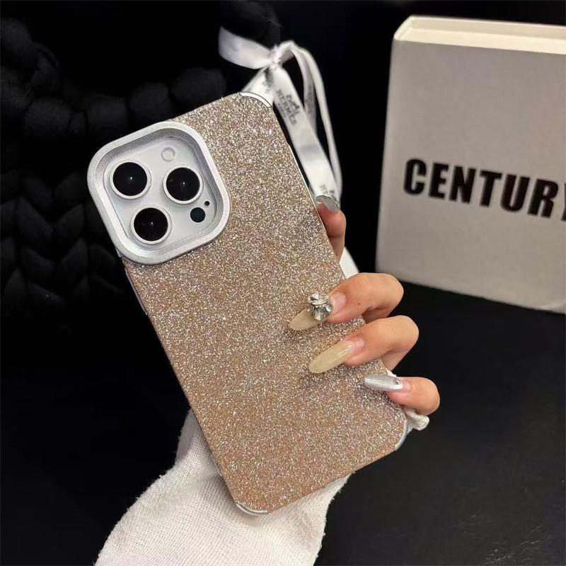 Stylish Premium Glitter case for iPhone 16 Pro Max 15 14 Plus 13 12 Pro 11 Soft silicone fall protection Cover