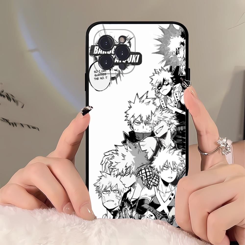 

Anime B-Bakugo Katsuki Phone Case For iPhone 16 15 14 11 12 13 Mini Pro XS Max Cover 6 7 8 Plus X Funda Shell iPhone 12 mini