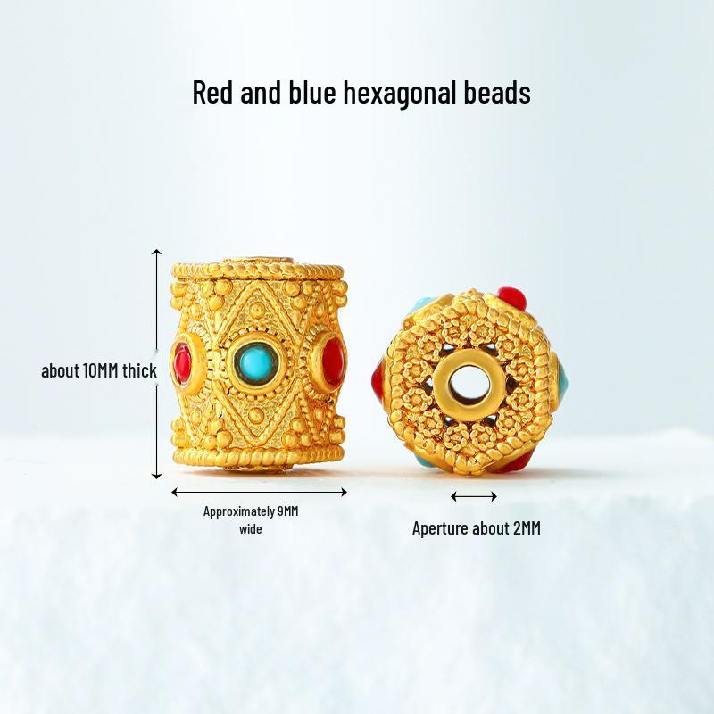 Vintage Brass Filigree Pearl Spacer Beads for Handmade DIY Bracelets