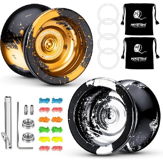 MAGICYOYO Dual Purpose Yoyo N11 - Responsive Yoyo for Kids 8-12 or Above & Unresponsive Yoyo for Advanced with Yoyo Glove + Bag + Unresponsive