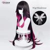 Game Impact Fatui Cosplay Columbina Wig 105cm Long Gradient Heat Resistant Synthetic Hair Anime Party Wigs + Wig Cap