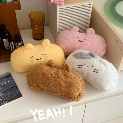 Cute Plush Pencil Case with Large Capacity and Multifunctional Storage Bag