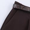 Women's European & American Style Wide-Leg Casual Shorts with Belt