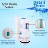 Customizable Flushing Control Split Toilet Replacement Dual Flush Valve ABS Plastic Construction Adjustable Flush Volume