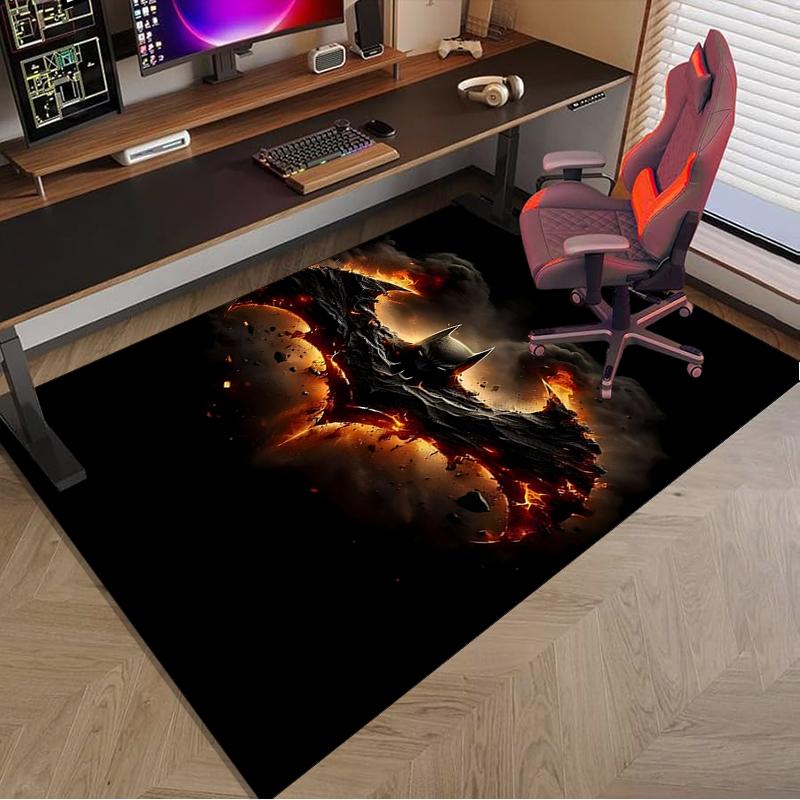 1PC Dark Knight Rising Rug Game Carpet, Floor Mat for Bedroom Living Room Entryway Rug, Home Decor Idea Gift for Christmas Birthday