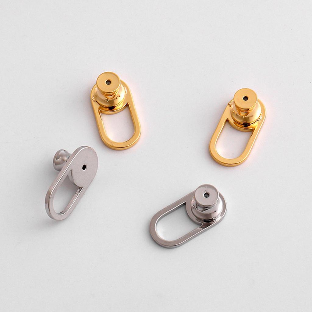 Pack of 4 U Shaped Earring Lifter Backs for Heavy Earrings and Droopy Earlobes Large Earring Back Replacements