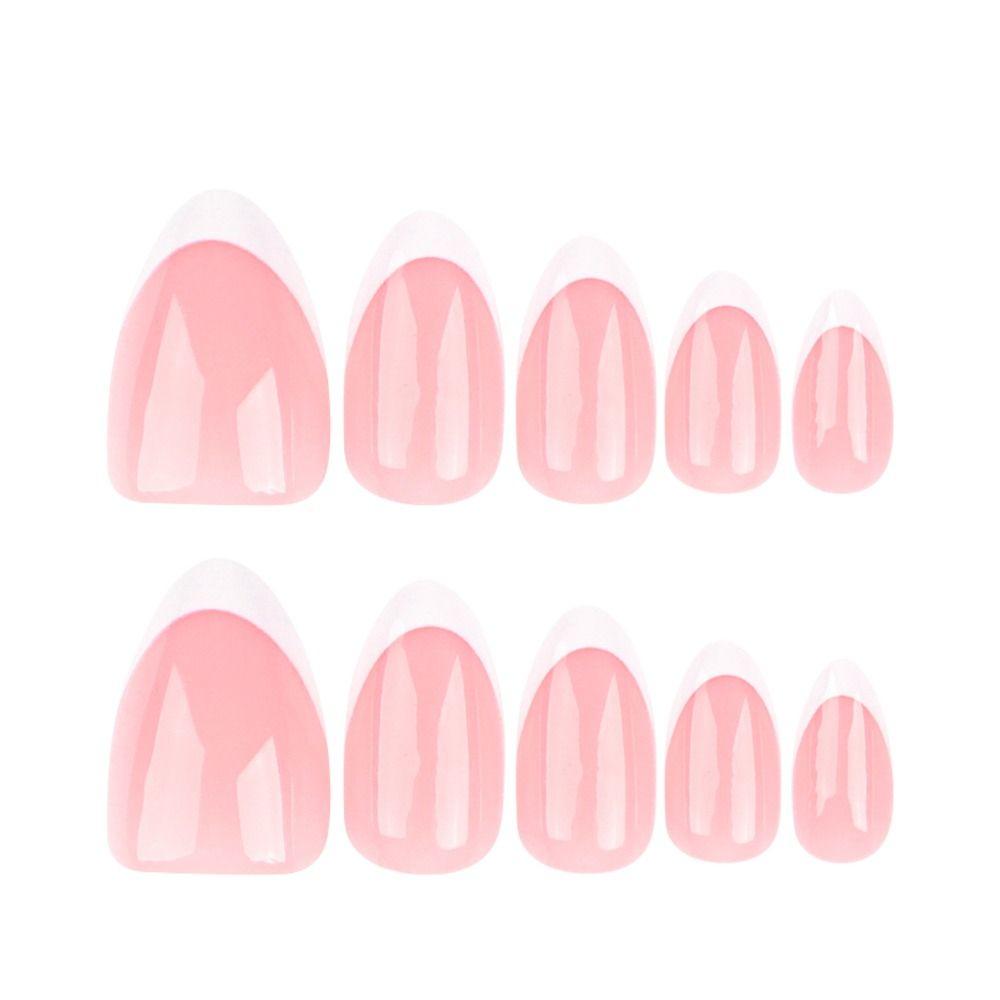 Long Almond Fake Nials Elegant Press on Nails Manicure False Nails  Women