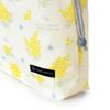COLORFUL CANDY STYLE Large Drawstring Gym Clothes Bag Name with Handles and Mimosa for NL601500 (with Tag), Gusset, Water-Repellent, No-Iron, Fleur,