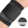 Adjustable Nylon Breathable Sweat-Absorbent Wristband - Non-Slip, Knitted Sports Wrist Guard