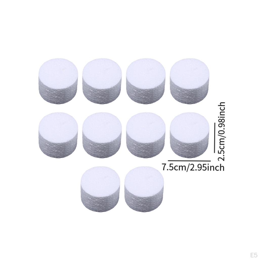 10 Pieces Foam Cylinders ,White ,Painting Supplies, Carving Craft Material Circles for Crafts