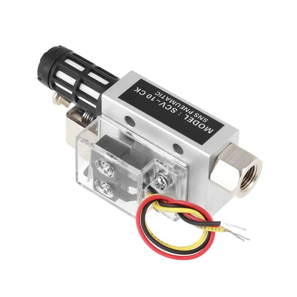 Oumefar SCV-10CK Vacuum Generator Negative Pressure Generator Pneumatic Exhaust Compact Air Ejector Fitting with Switch