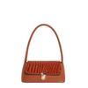 Popular baguette bag women's  new crocodile pattern splicing trend handbag fashionable shoulder bag
