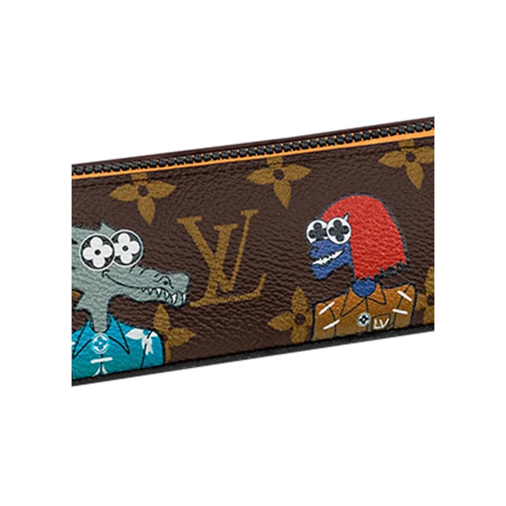 Louis Vuitton Spring Summer Show Collection Graffiti Pencil Case Leather Clutch Unisex Clutch GI0580