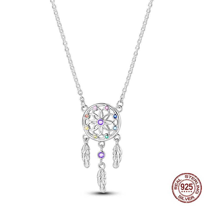 925 Silver Luminous Firefly Heart Shaped Zircon Pendant Necklace For Women Fashion Anniversary Birthday Jewelry Gifts